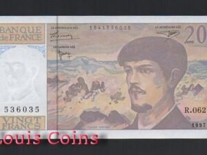 795-1 B795-FRANCE-1997法國紙幣 20 Francs(898)