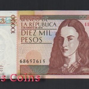 804-1 B804-COLOMBIA-2001-2014哥倫比亞紙幣 10.000 Pesos(B)