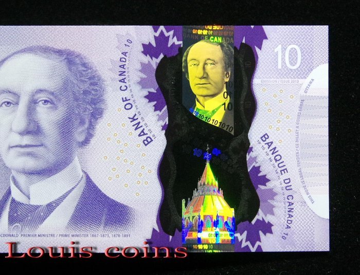 B805-CANADA-2013加拿大塑膠鈔票-10 Dollars(958)
