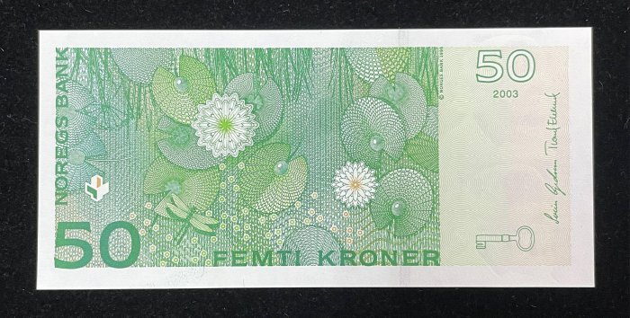 B807-NORWAY-1996-2015挪威紙幣,50 Kroner(B)