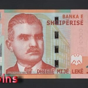 B808-ALBANIA-2019(2021)阿爾巴尼亞鈔票.10000 Leke(BO)