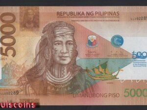 810-1 B810-PHILIPPINES-2021菲律賓紀念紙幣-5000 Piso含冊(T)