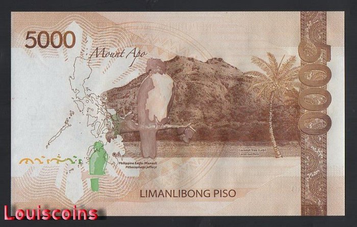 810-2 B810-PHILIPPINES-2021菲律賓紀念紙幣-5000 Piso含冊(T)