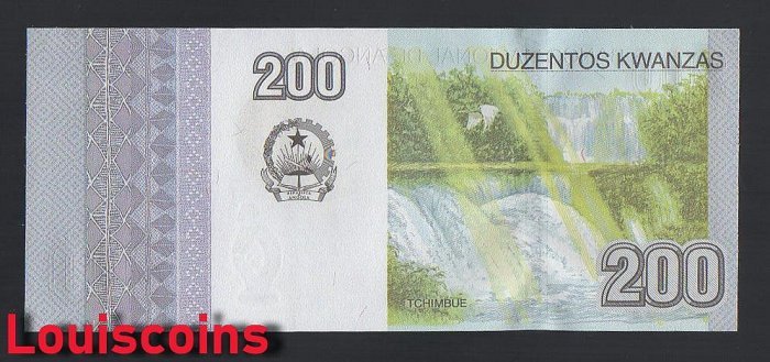 B817-ANGOLA-2012安哥拉鈔票-200 Kwanzas(O)