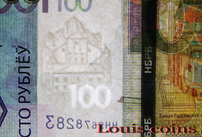 B824-BELARUS-2022白俄羅斯鈔票-100 Rublëy(BO)