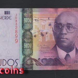 B829-CAPE VERDE-2014佛得角(維德角)紙幣,5.000 Escudos(B)