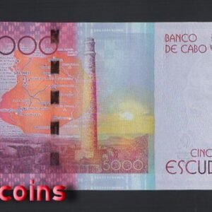 B829-CAPE VERDE-2014佛得角(維德角)紙幣,5.000 Escudos(B)