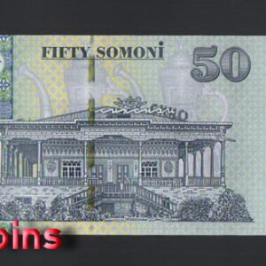 834-2 B834-TAJIKISTAN-2018塔吉克斯坦紙幣,50 Somoni(B)