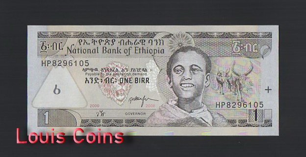 840-1 B840-ETHIOPIA-1989-2008衣索比亞紙幣(975)