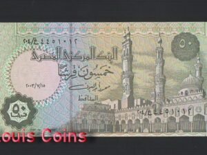 844-1 B844-EGYPT-2001-2006埃及紙幣,50 Piastres(B)
