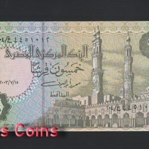 844-1 B844-EGYPT-2001-2006埃及紙幣,50 Piastres(B)