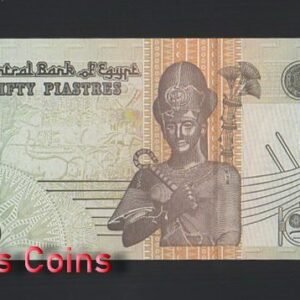 844-2 B844-EGYPT-2001-2006埃及紙幣,50 Piastres(B)