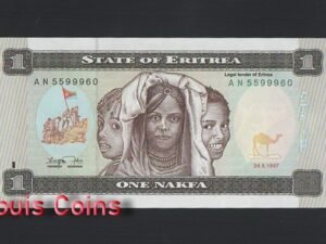 849-1 B849-ERITREA-1997厄利垂亞紙幣,1 Nakfa(372)