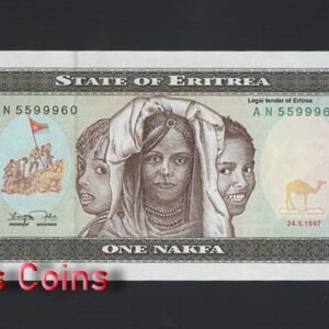 B849-ERITREA-1997厄利垂亞紙幣,1 Nakfa(372)