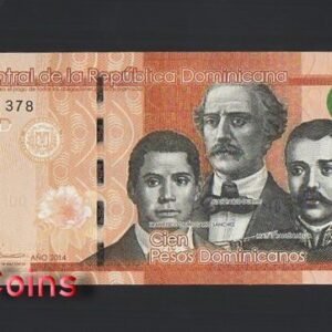 853-1 B853-DOMINICAN -2014-2017多明尼加共和國紙幣,100 Pesos(BO)
