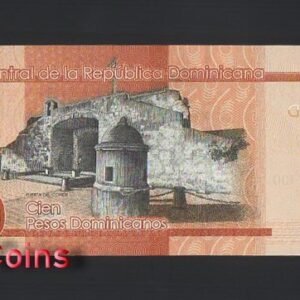 853-2 B853-DOMINICAN -2014-2017多明尼加共和國紙幣,100 Pesos(BO)