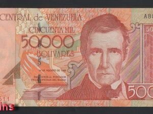 B855-VENEZUELA-1998委內瑞拉紙幣-50.000 Bolívares(B)