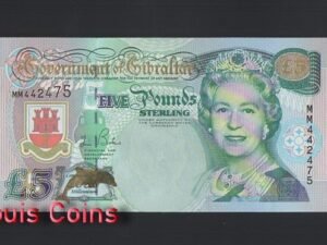 856-1 B856-GIBRALTAR-2000直布羅陀紀念紙幣,5 Pounds Sterling(B)