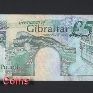 856-2 B856-GIBRALTAR-2000直布羅陀紀念紙幣,5 Pounds Sterling(B)