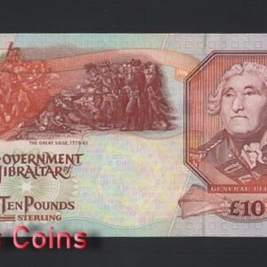 857-2 B857-GIBRALTAR-1995直布羅陀紙幣,10 Pounds Sterling(621)