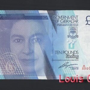 B858-GIBRALTAR-2010直布羅陀紙幣,10 Pounds Sterling（BO）
