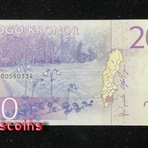 859-2 B859-SWEDEN-ND (2015)瑞典鈔票-20 Kronor(1148)