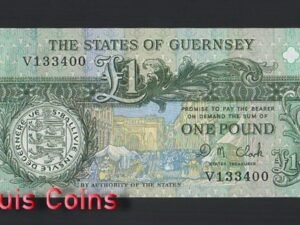 861-1 B861-GUERNSEY-1991-2016根西島紙幣,1 Pound(B)