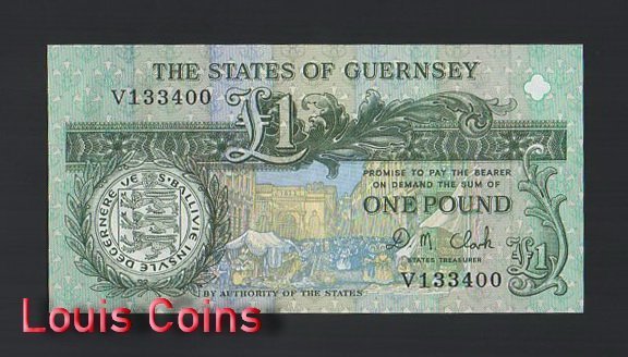 B861-GUERNSEY-1991-2016根西島紙幣,1 Pound(B)