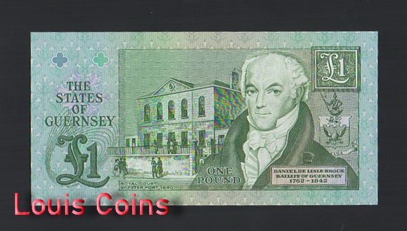 B861-GUERNSEY-1991-2016根西島紙幣,1 Pound(B)