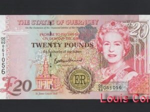 862-1 B862-GUERNSEY-2012根西島紀念紙幣,20 Pound(B)