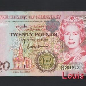 B862-GUERNSEY-2012根西島紀念紙幣,20 Pound(B)