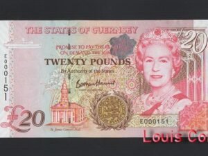863-1 B863-GUERNSEY-1996根西島紙幣,20 Pound(B)