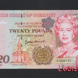 863-1 B863-GUERNSEY-1996根西島紙幣,20 Pound(B)