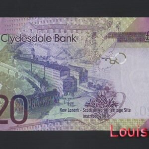 868-2 B868-SCOTLAND-2009-2015蘇格蘭紙幣,20 Pound(B)