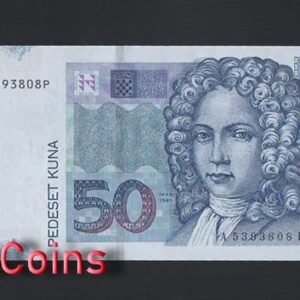 869-1 B869-CROATIA-2002&2012克羅地亞(克羅埃西亞)紙幣,50 Kuna(O)