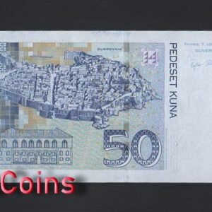 869-2 B869-CROATIA-2002&2012克羅地亞(克羅埃西亞)紙幣,50 Kuna(O)