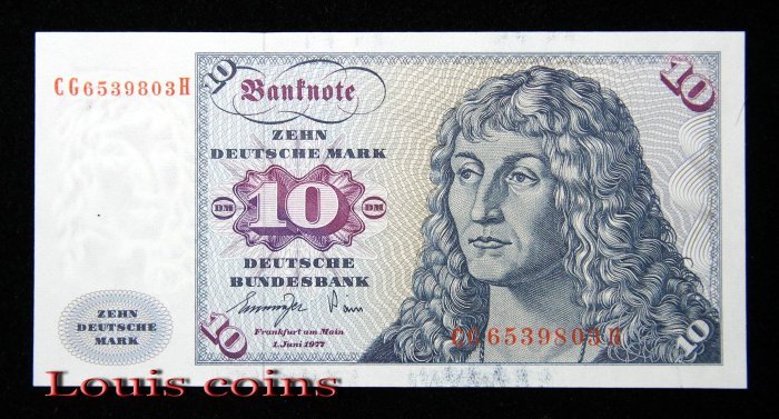 B872-FEDERAL REPUBLIC OF GERMANY-1970-1980德國紙幣(B)