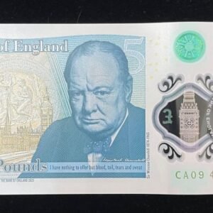 885-2 B885-GREAT BRITAIN-2024英國塑膠鈔票-5 Pounds(953)