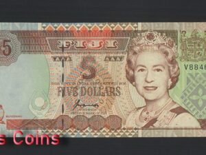 887-1 B887-FIJI-ND (2002)斐濟紙幣-5 Dollars(O)