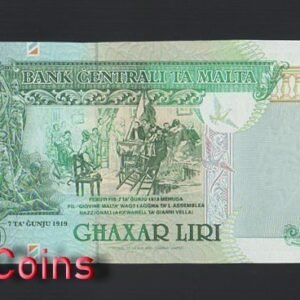 B888-MALTA-L.1967 (1994)馬爾他紙幣,10 Liri(B)