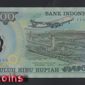 B897-INDONESIA-1993印尼塑膠紀念紙幣-50.000 Rupiah(B)