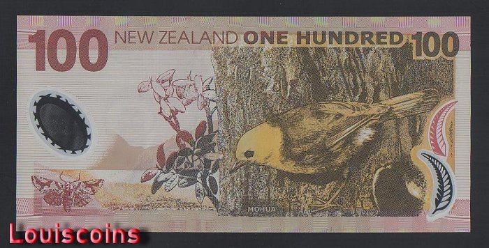 900-2 B900-NEW ZEALAND-1999-2006紐西蘭塑膠紙幣,100 Dollars(B)