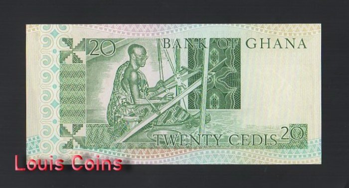 B904-GHANA-1982迦納鈔票-20 Cedis(O)