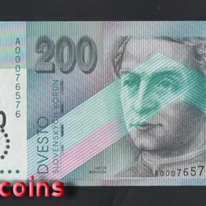 B905-SLOVAKIA-2000斯洛伐克紀念紙鈔-200 koruna(B)