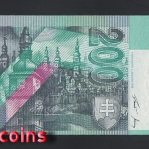 B905-SLOVAKIA-2000斯洛伐克紀念紙鈔-200 koruna(B)