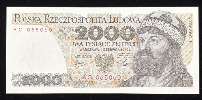 B908-POLAND-1977-82波蘭紙幣 -2.000 Złotych(B)
