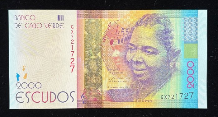 B909-CAPE VERDE-2024佛得角(維德角)紙幣-2000 Escudos(B)