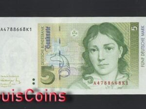 913-1 B913-FEDERAL REPUBLIC OF GERMANY-1991德國鈔票-5(B)