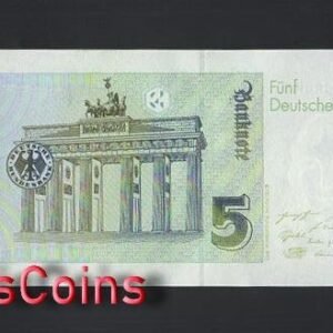 B913-FEDERAL REPUBLIC OF GERMANY-1991德國鈔票-5(B)