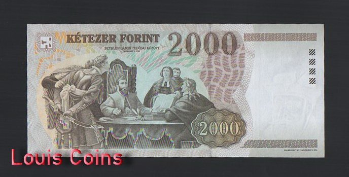 B915-HUNGARY-2008匈牙利紙幣,2.000 Forint(O)